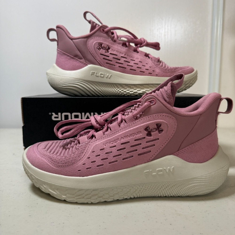 Under Armour Womens UA Flow Breakthru 5 Lux Sneakers‎ Size 7.5 Pink